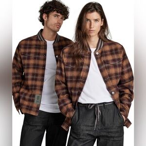 G-Star Unisex Bomber Collar Overshirt